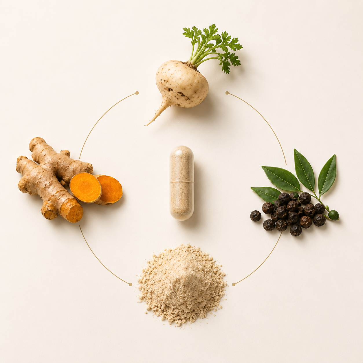 Composición circular de ingredientes Essence Complex