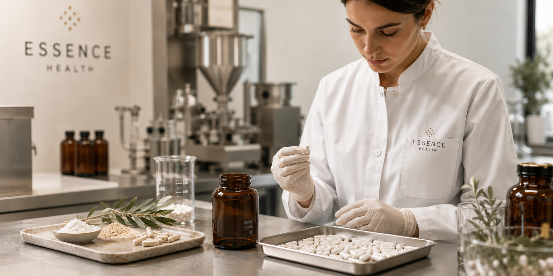 Laboratorio Essence Health: elaboración de complementos