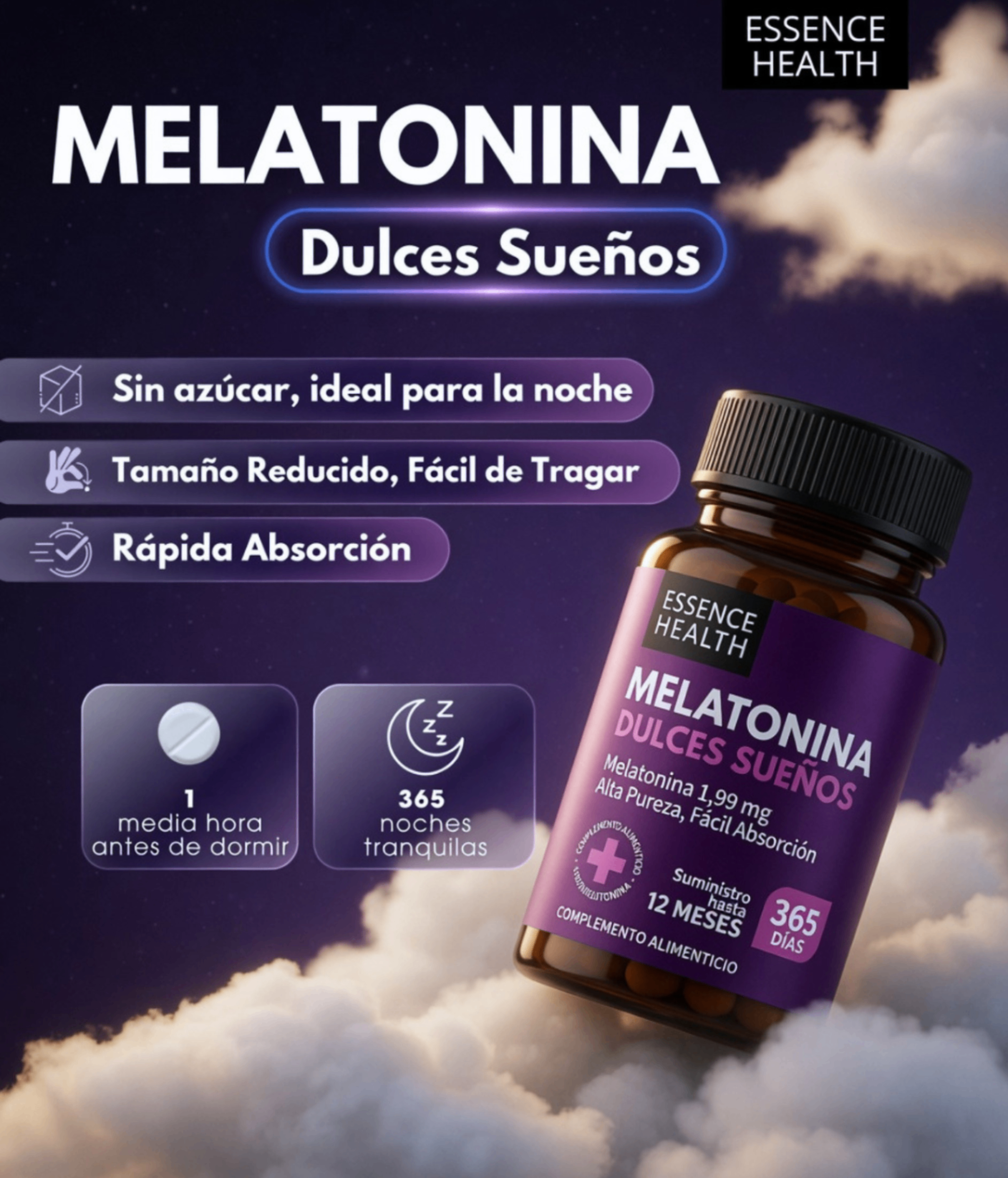 Melatonina Pura 1,99 mg — miniatura 4